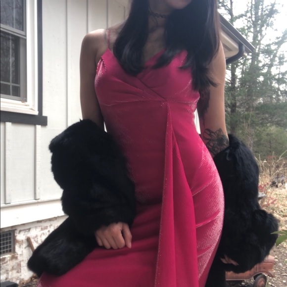 Vintage metallic pink gown - Picture 4 of 4
